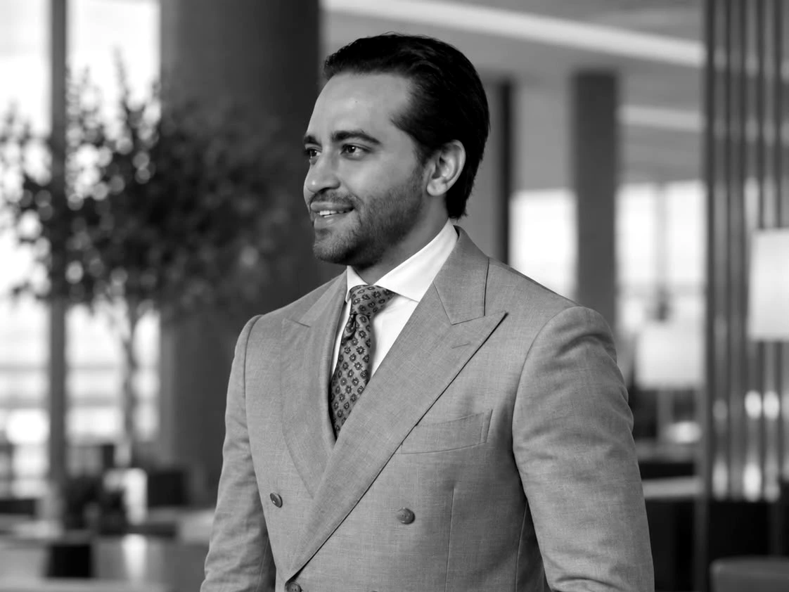 Ricardo Pérez Fernández, co-founder of Transekur, in a hotel lobby.