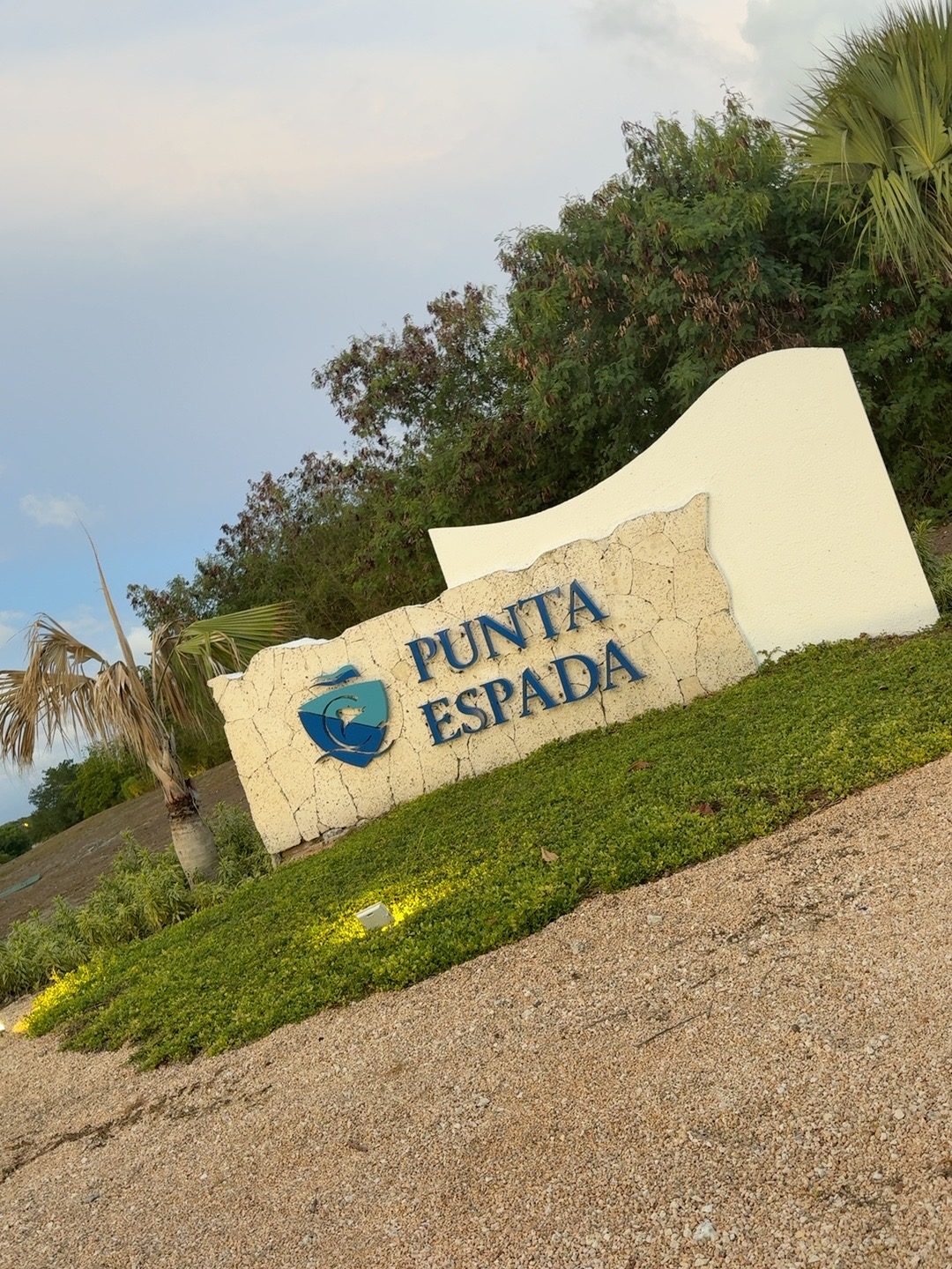 Punta Espada entrance sign in Cap Cana, Dominican Republic